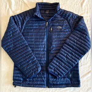 L.L. Bean 850 Down Jacket Downtek Pertex Quantum - Medium Regular - Navy Blue
